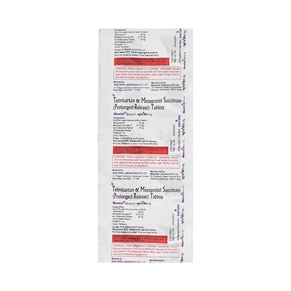 NEWTEL BETA 25mg Tablet 10's