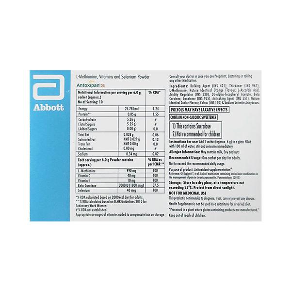 ANTOXIPAN DS ORANGE & COOLER FLAVOUR GLUTEN FREE 6g Sachet 1's