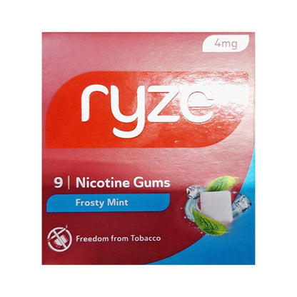 RYZE 4 MG FROSTY MINT NICOTINE Gum 9's - Global Surgicals