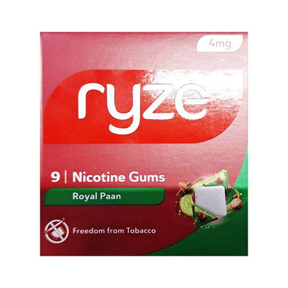 RYZE 4 MG ROYAL PAAN NICOTINE Gum 9's - Global Surgicals