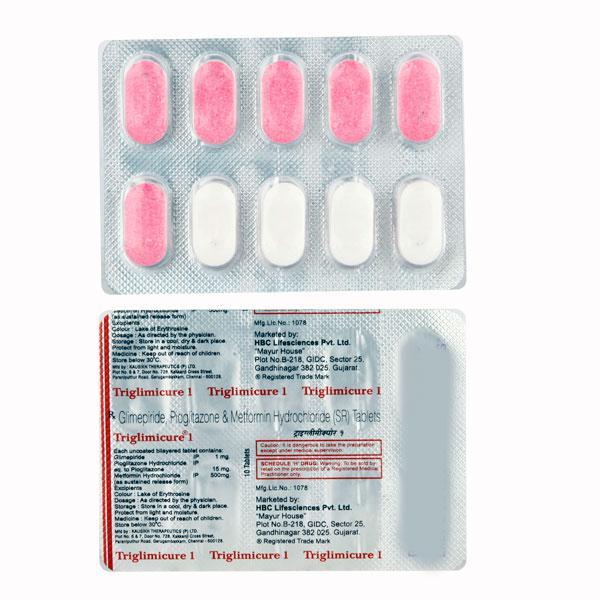 Triglimicure 1 Tablet 10'S