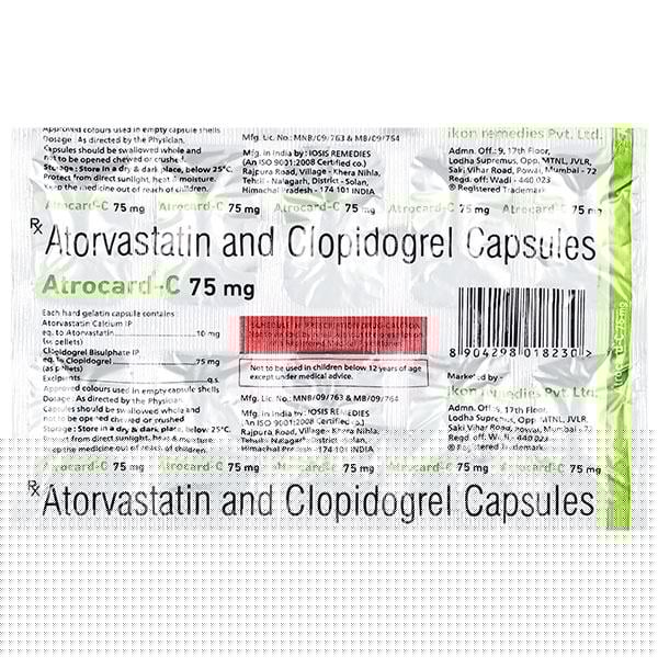 ATROCARD C 75mg Capsule 10's