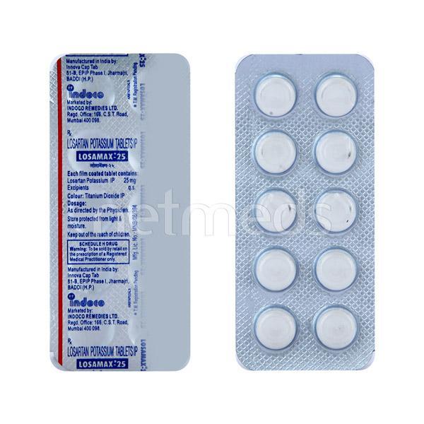 Losamax 25mg Tablet 10'S