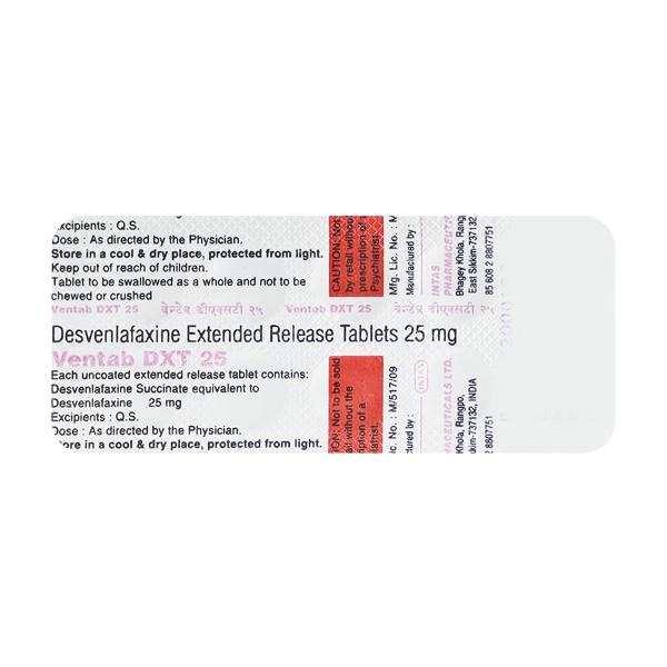Ventab Dxt 25mg Tablet 10'S
