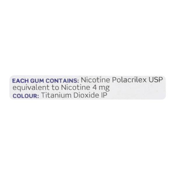 Nicotex Mint Plus Flavour 4mg Sugar Free Chew Gum Tablet 25'S