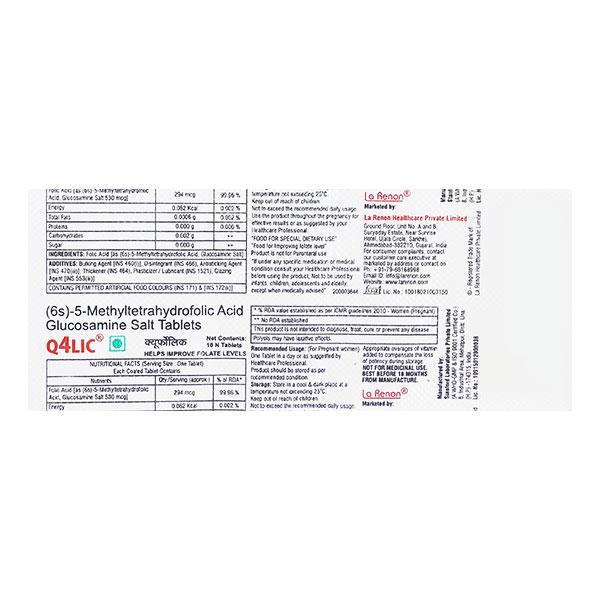 Q4LIC Tablet 10's