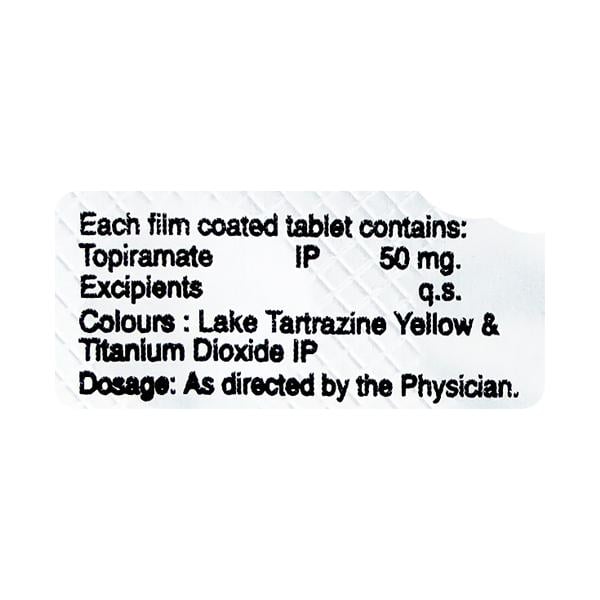 Topamed 50mg Tablet 10'S