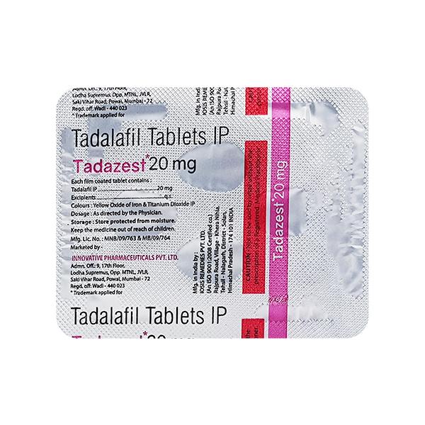 TADAZEST 20mg Tablet 4's