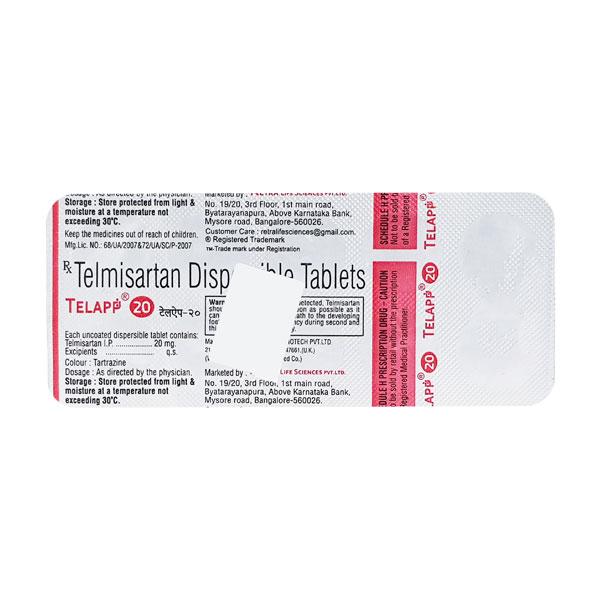 TELAPP 20mg Tablet 10's