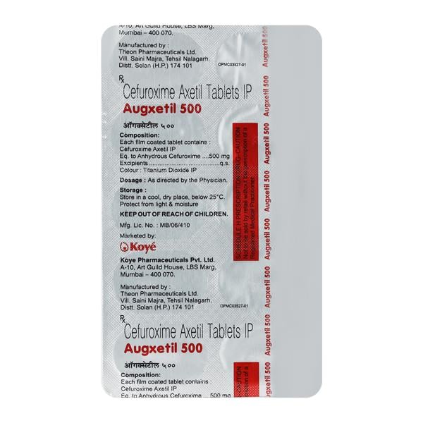Augxetil 500mg Tablet 10'S