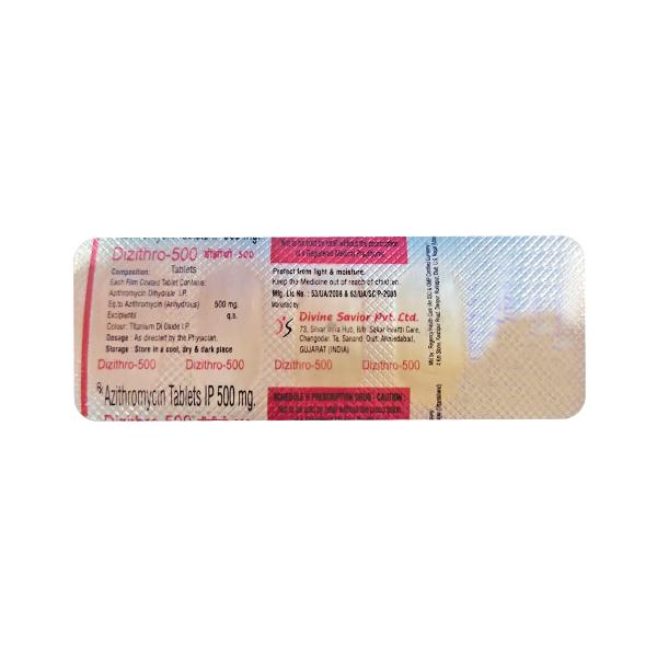 DIZITHRO 500 Tablet 5's