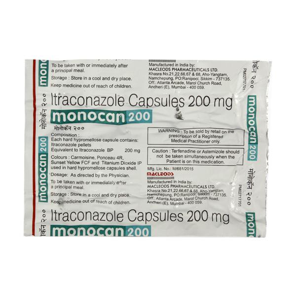 Monocan 200mg Capsule 8'S