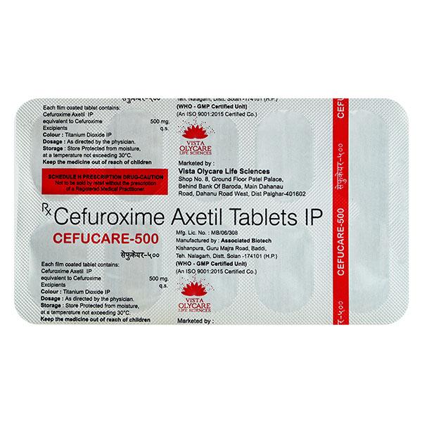 CEFUCARE 500 Tablet 10's