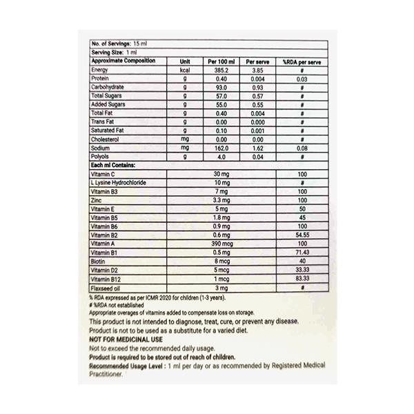 Nutramide Mixed Fruit Flavour Drops 15ml