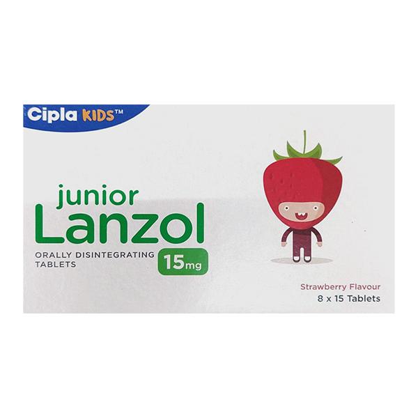 JUNIOR LANZOL STRAWBERRY FLAVOUR Tablet 15's