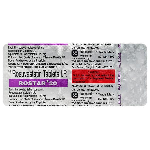 Rostar 20mg Tablet 10'S