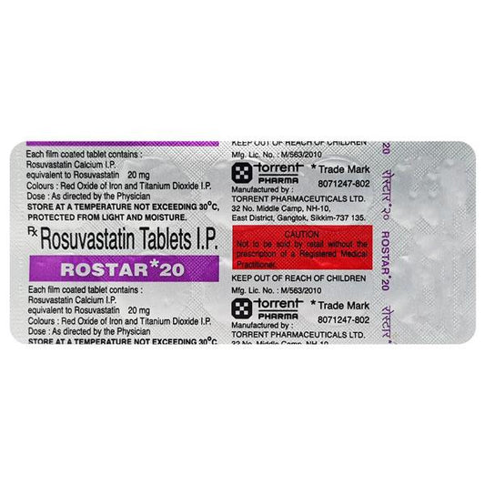 Rostar 20mg Tablet 10'S