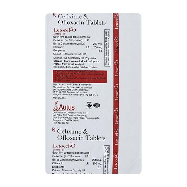 LETOCEF O Tablet 10's