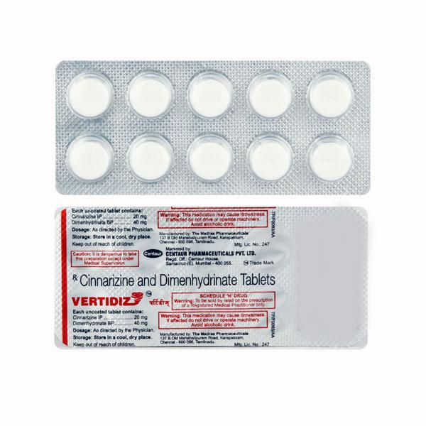 Vertidiz 20/40mg Tablet 10'S