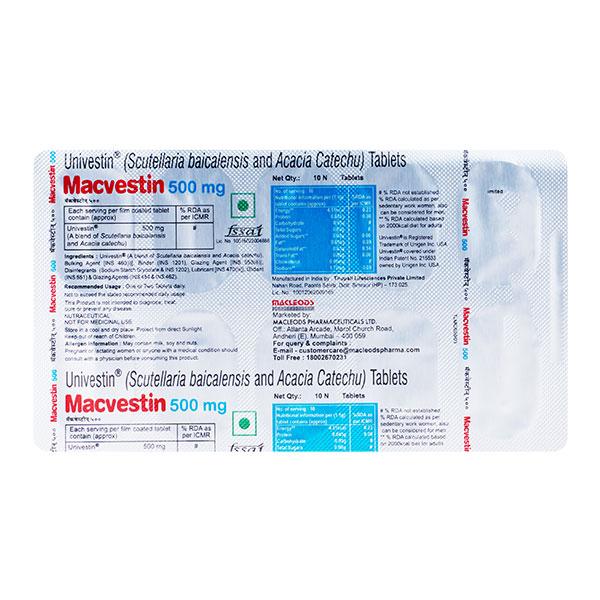 Macvestin 500mg Tablet 10'S