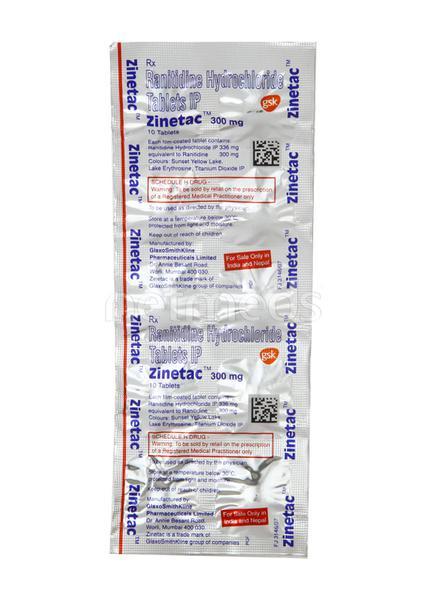 Zinetac 300mg Tablet 10'S