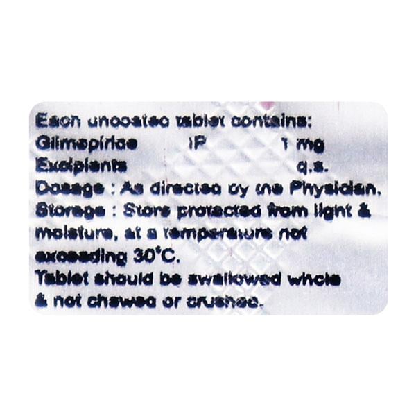 Glimibrit 1mg Tablet 15'S