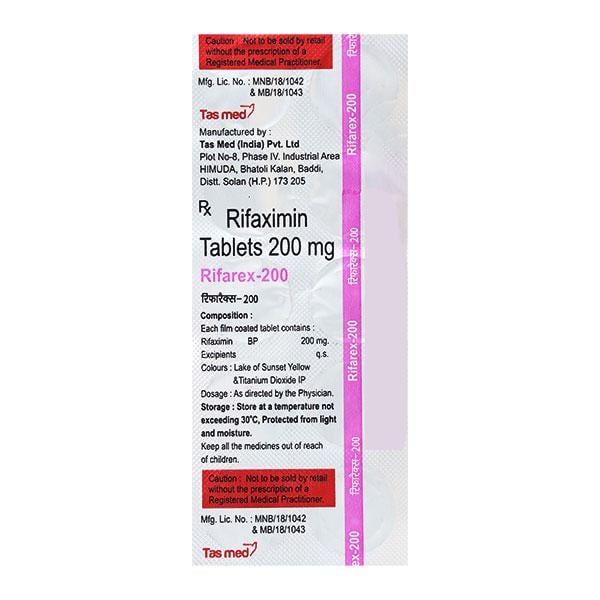 Rifarex 200mg Tablet 10'S