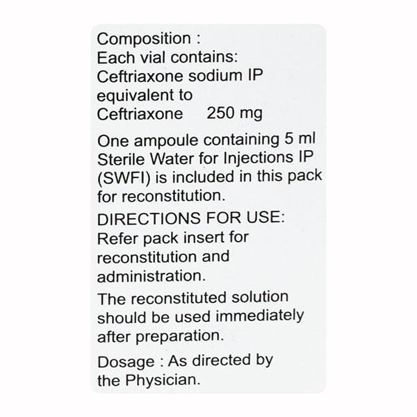 Monocef 250mg Injection 1's