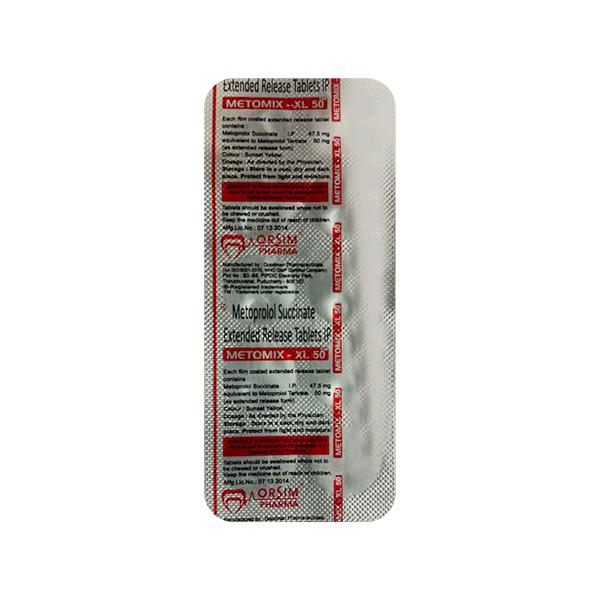 METOMIX XL 50 Tablet 10's