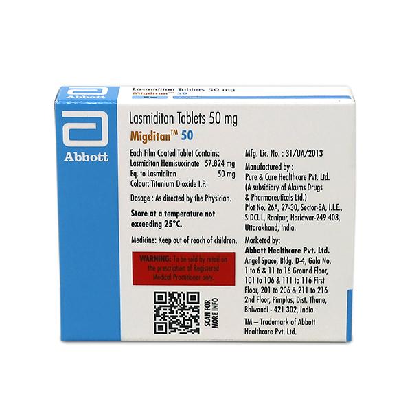 MIGDITAN 50 Tablet 4's
