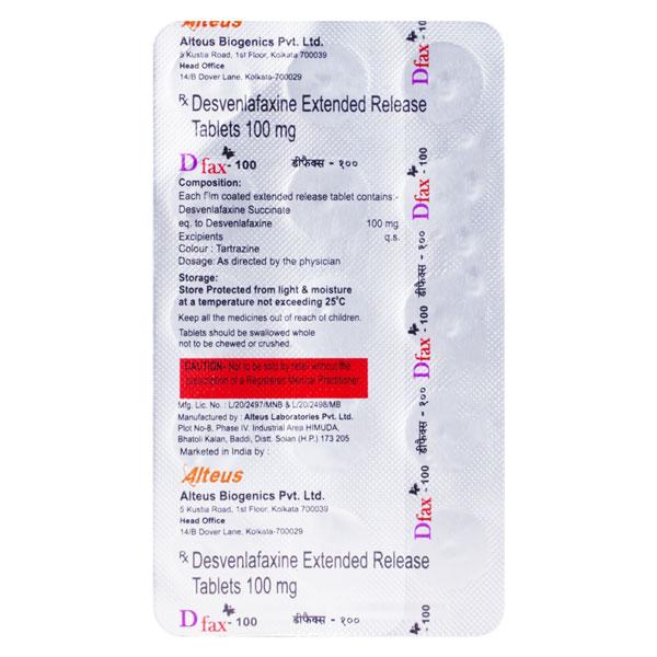 D FAX 100 Tablet 15's