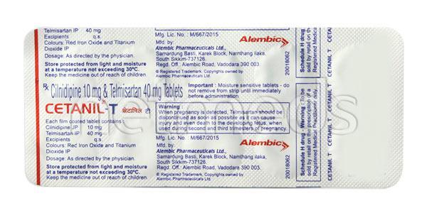Cetanil T 40mg Tablet 10'S