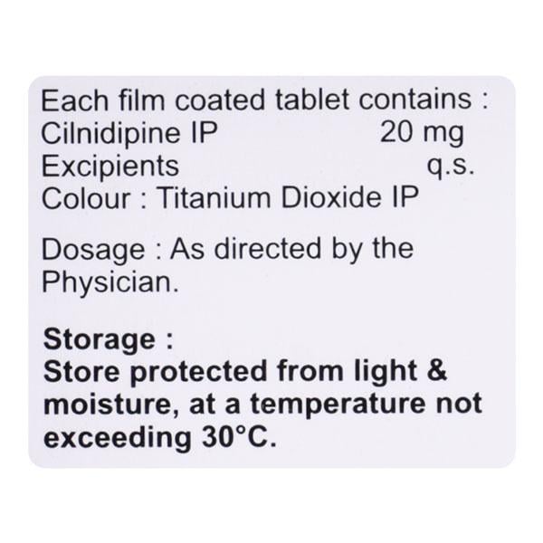 CILDIPIN 20mg Tablet 10's