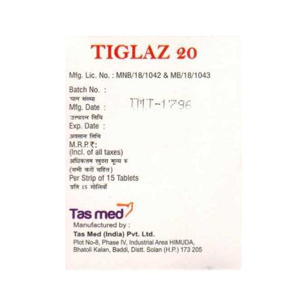 TIGLAZ 20 Tablet 15's