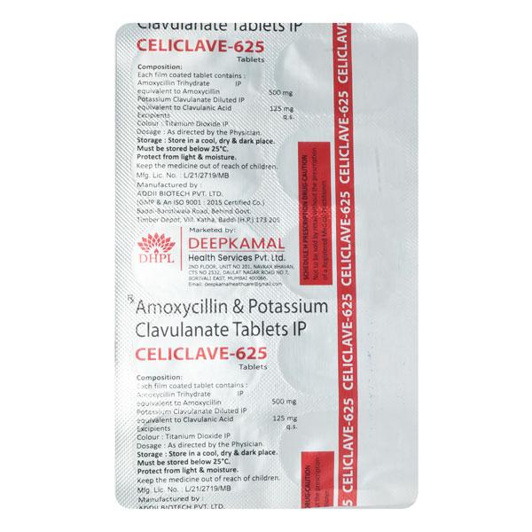 CELICLAVE 625 Tablet 10's