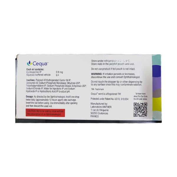 CEQUA Ophthalmic Solution 30x0.25ml
