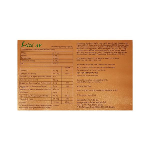 I SITE AF New Advanced Formula Capsule 10's