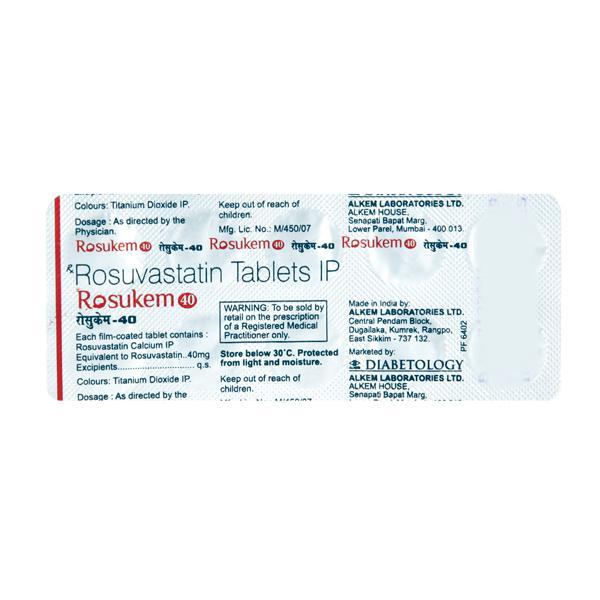 Rosukem 40mg Tablet 10'S