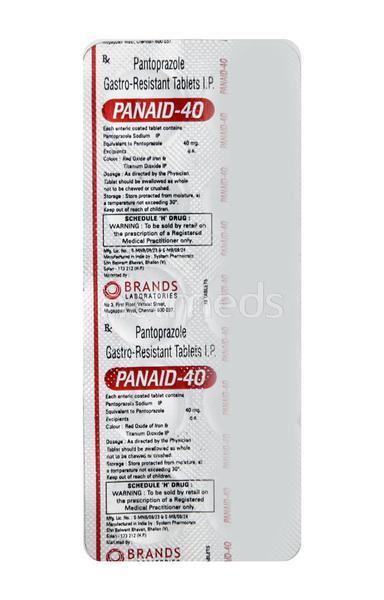 Panaid 40mg Tablet 10'S