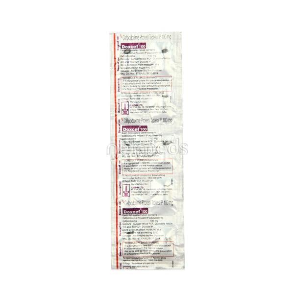 Doxcef 100mg Tablet 10'S