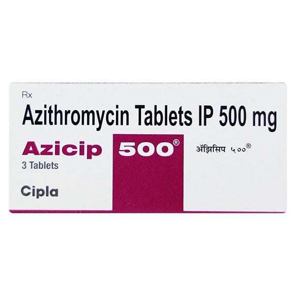 Azicip 500mg Tablet 3'S