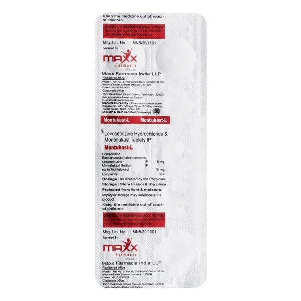 MONTUKAST L Tablet 10's