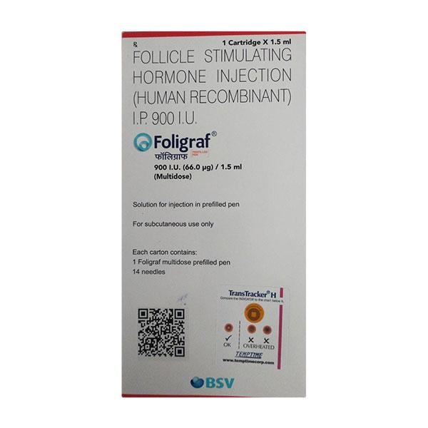 FOLIGRAF 900iu Prefilled Pen 1's