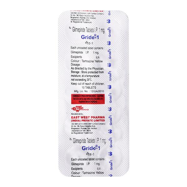 Gride 1mg Tablet 10'S