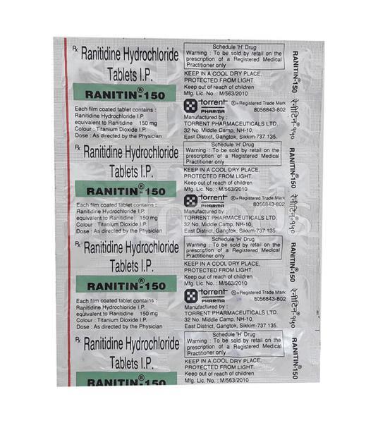 Ranitin 150mg Tablet 30'S