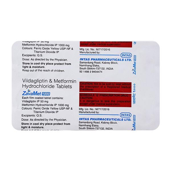 ZAVAMET 1000 Tablet 10's