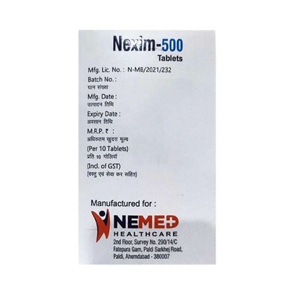 NEXIM 500 Tablet 10's