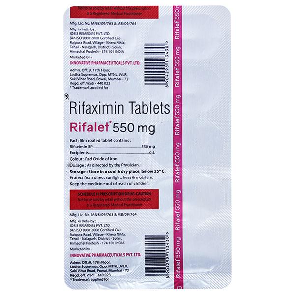 RIFALET 550mg Tablet 10's