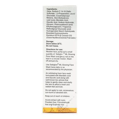 SABI GLOW ML Face Wash 100ml - Global Surgicals
