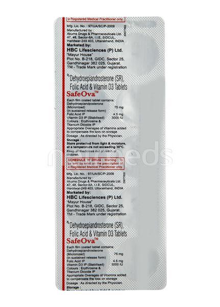 Safeova Tablet 10'S - Global Surgicals